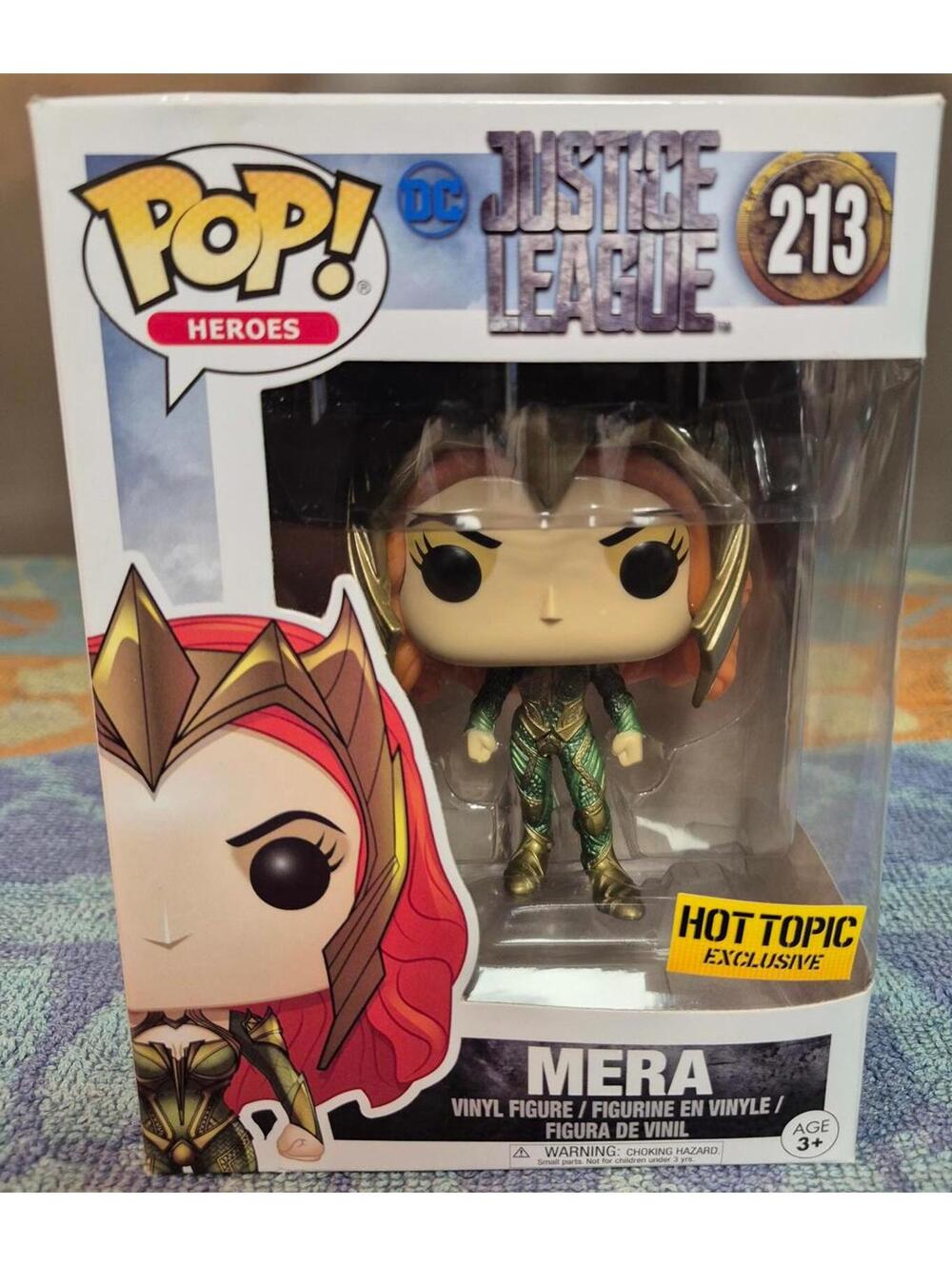 Funko Pop! Heroes Justice League Mera Vinyl Figure #213 Hot Topic Exclusive